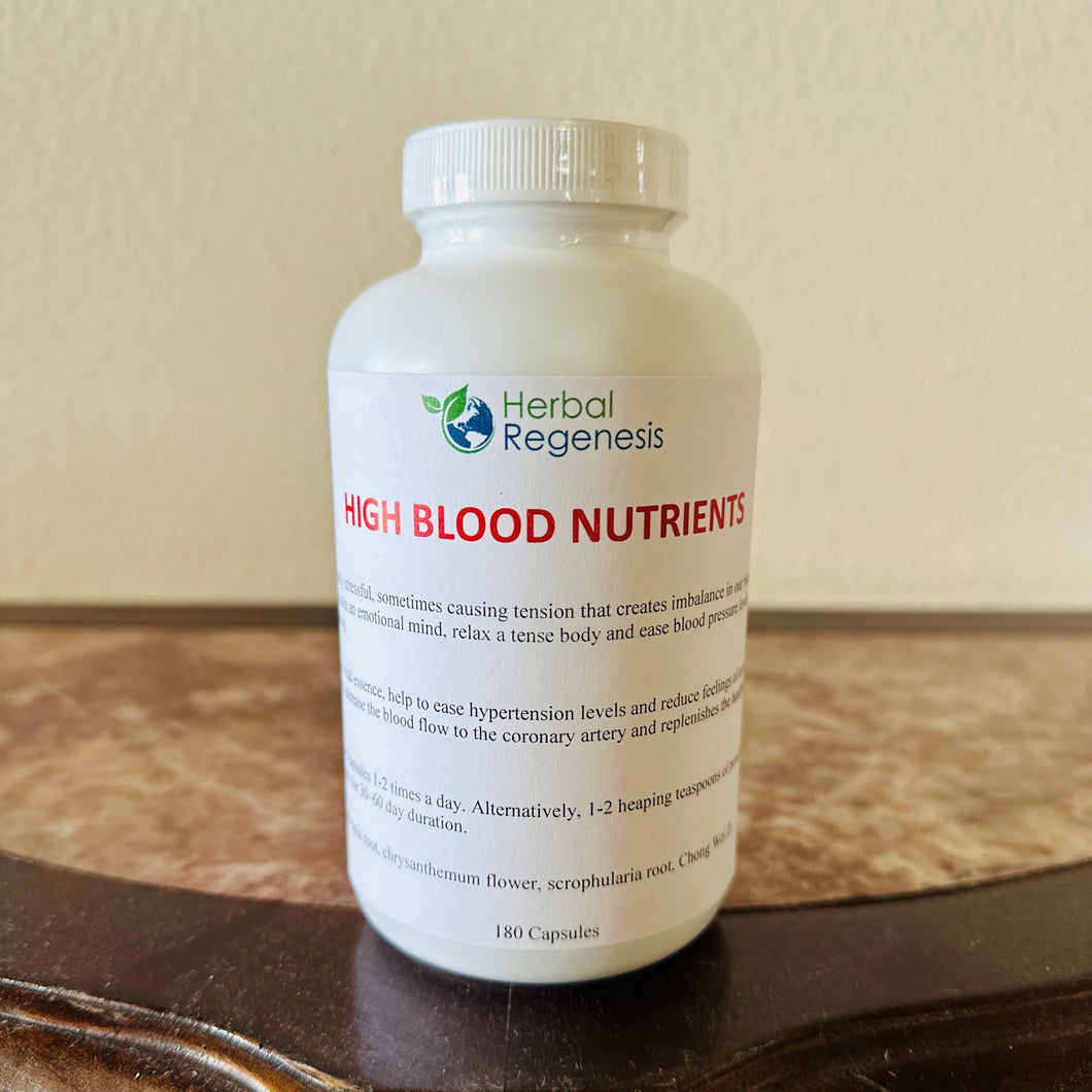 HIGH BLOOD NUTRIENTS